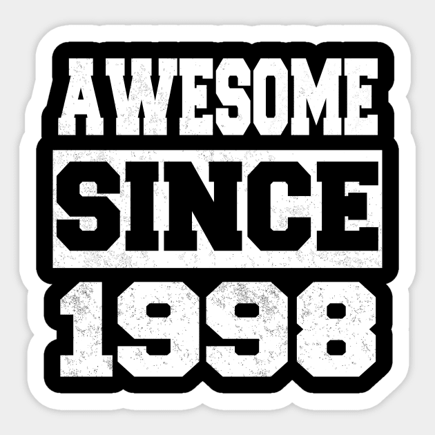 Awesome since 1998 Sticker by LunaMay